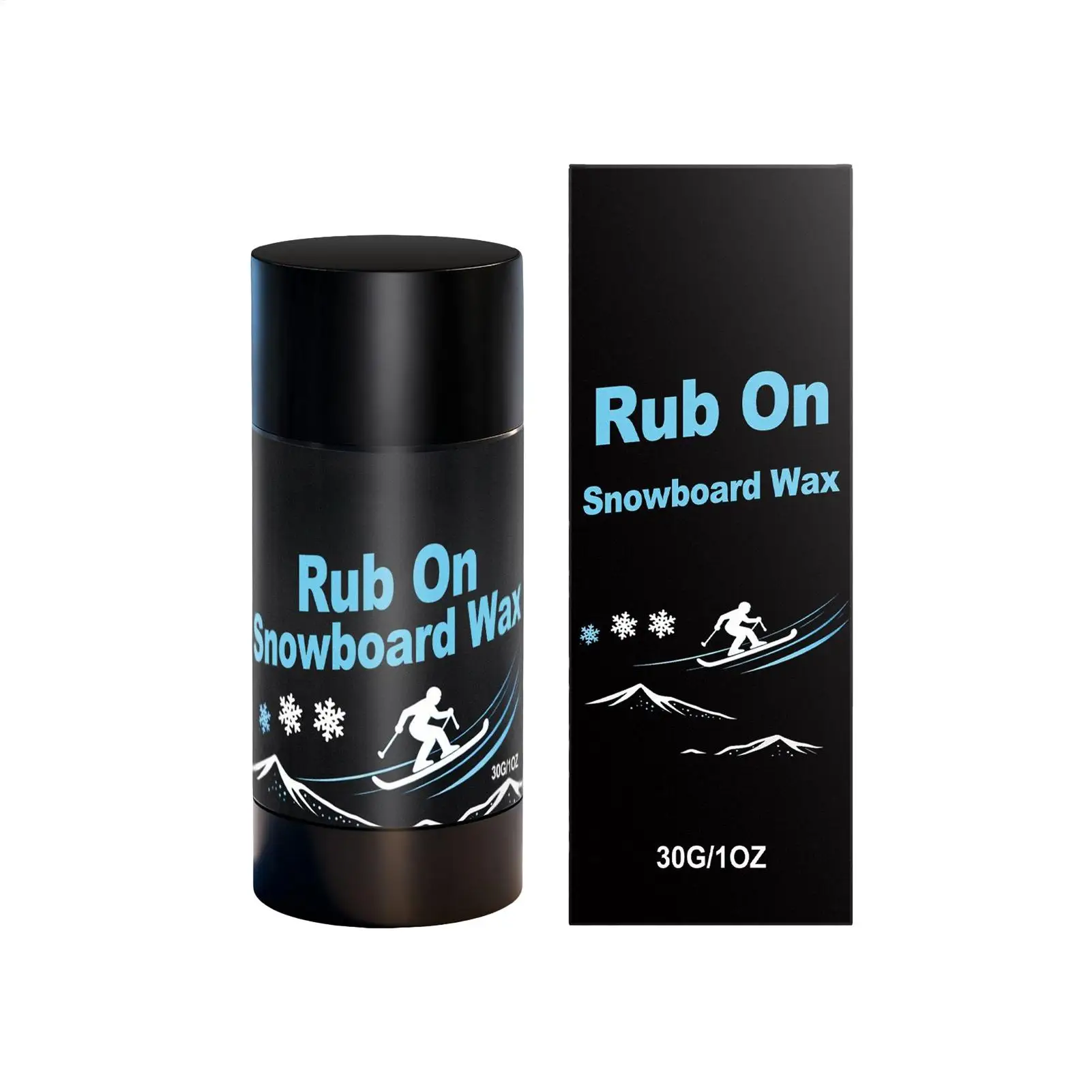 

30g Easy Use Rub on Snowboard Wax Portable Ski Wax Reduce Friction for Winter Sports Snowboard Skiing Cross Country Park