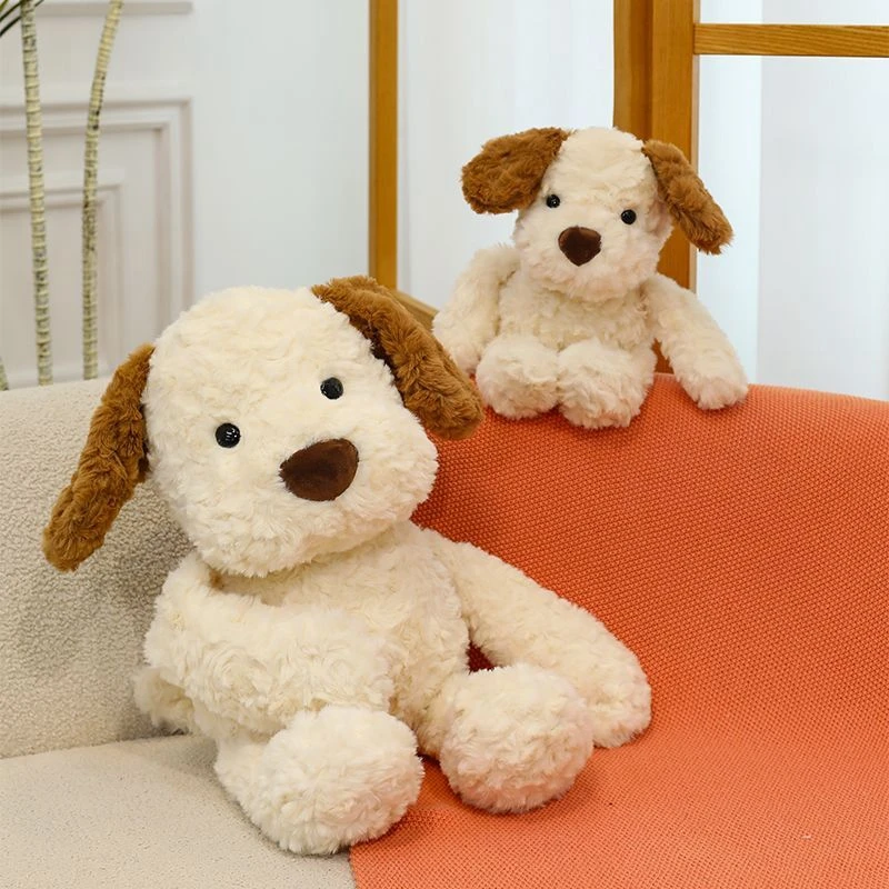 30 cm schattig en zinbaar puppy knuffel superzacht bruine oren rustgevend kussen puppy pop verjaardag en festival cadeau voor kind