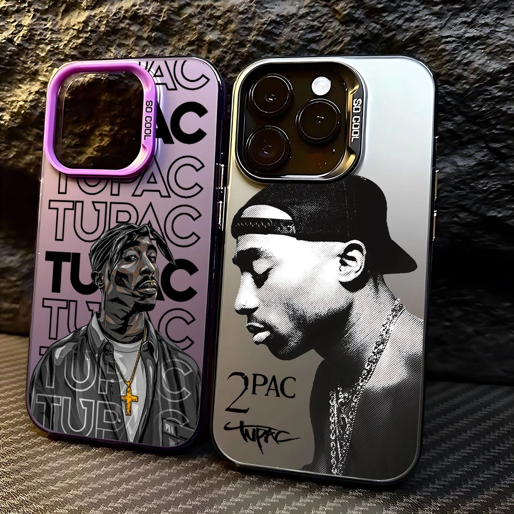 Rapper 2pac Singer Tupac Phone Case For iPhone 16 15 14 13 12 11 mini Pro Max X XR XSMAX 8 7 Plus Anti Fall Matte Back Cover