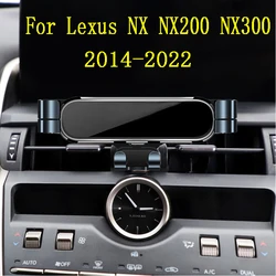 Car Phone Holder For Lexus NX NX200 NX300 350h 450h 2014-2022 Car Styling Bracket GPS Stand Rotatable Support Mobile Accessories