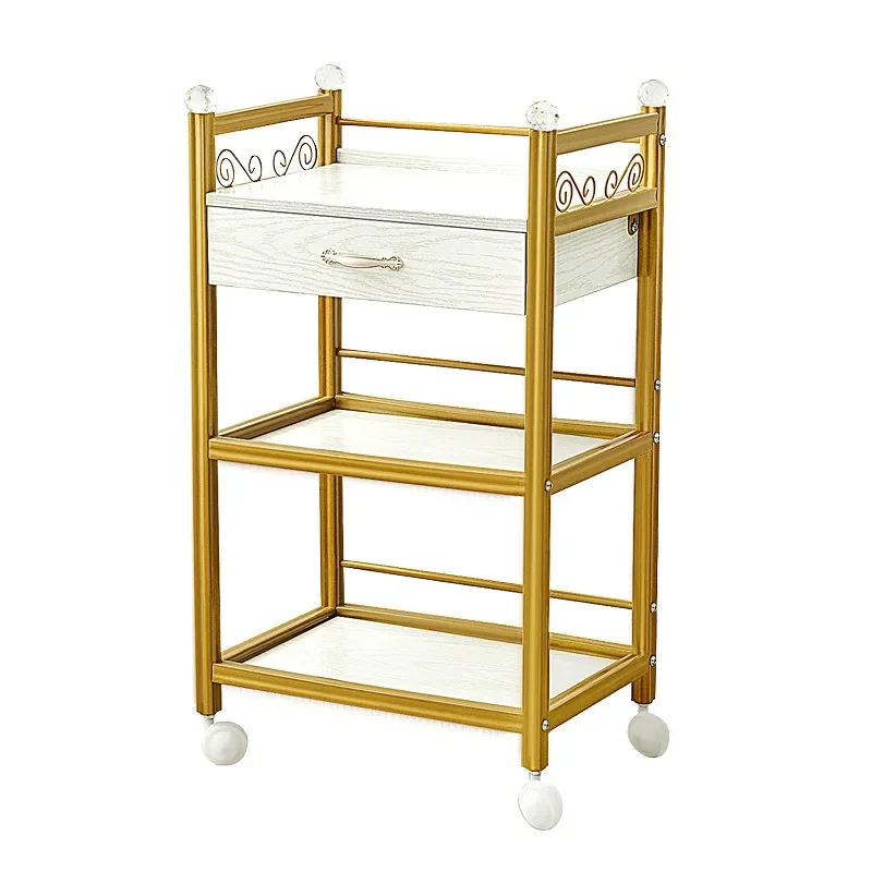 Beauty Cart Beauty Salon Special Cart Shelf Mobile Tool Barber Shop Tattoo Embroidery Storage Cart Instrument