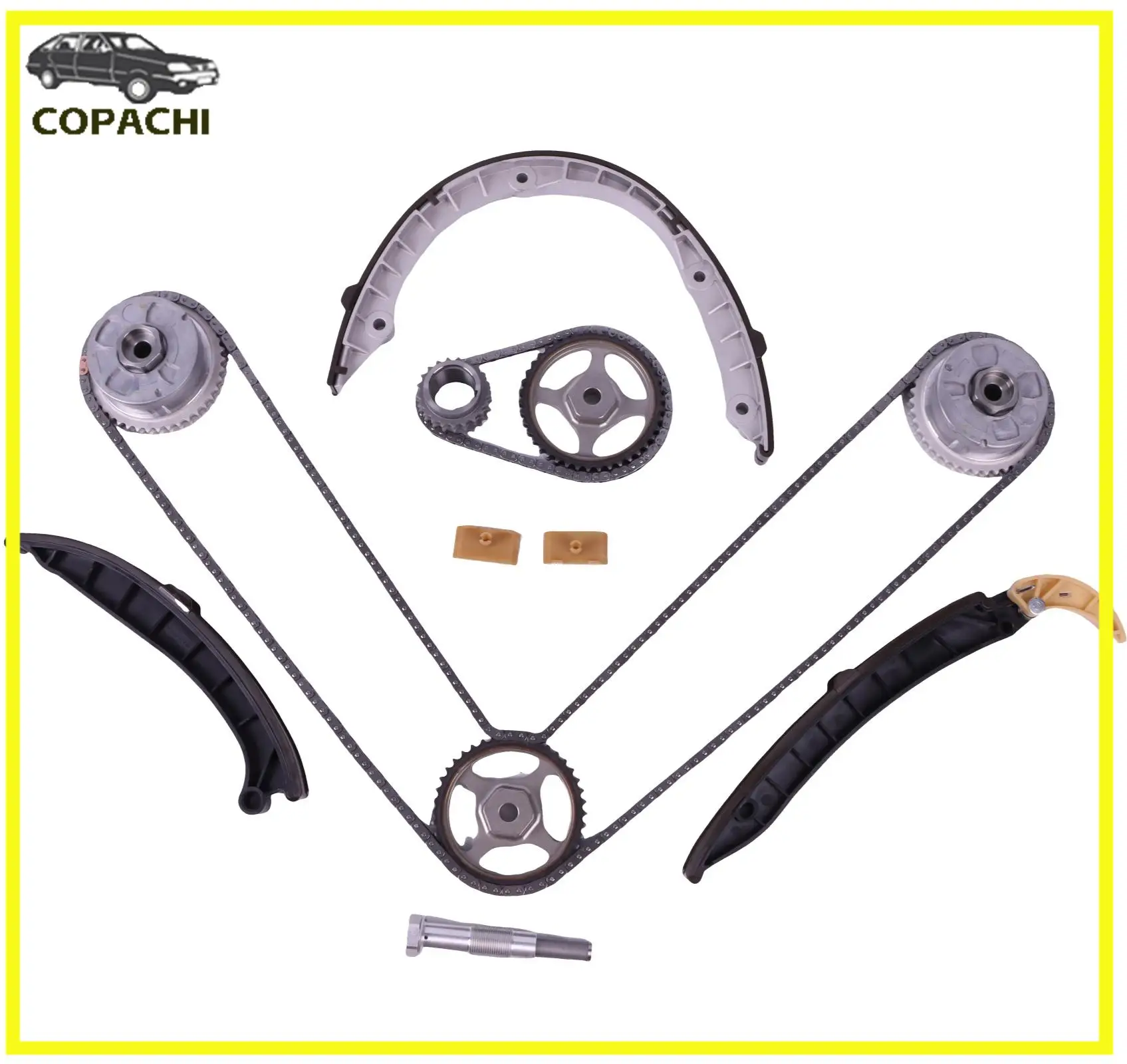 

1 комплект, комплект цепи ГРМ и регулятор распредвала 94810505123 для Cayenne 957 958 Panamera 970 2008-2016 4,8, аксессуары для двигателя автомобиля, детали
