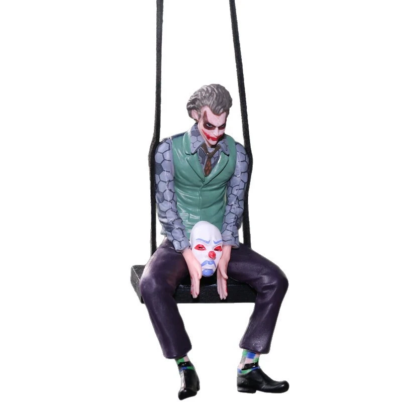 8cm Anime Figures Joker Model Decor Auto Rearview Mirror Hanging Pendant Car Interior Ornaments Kids Toys Fans Gifts view 3