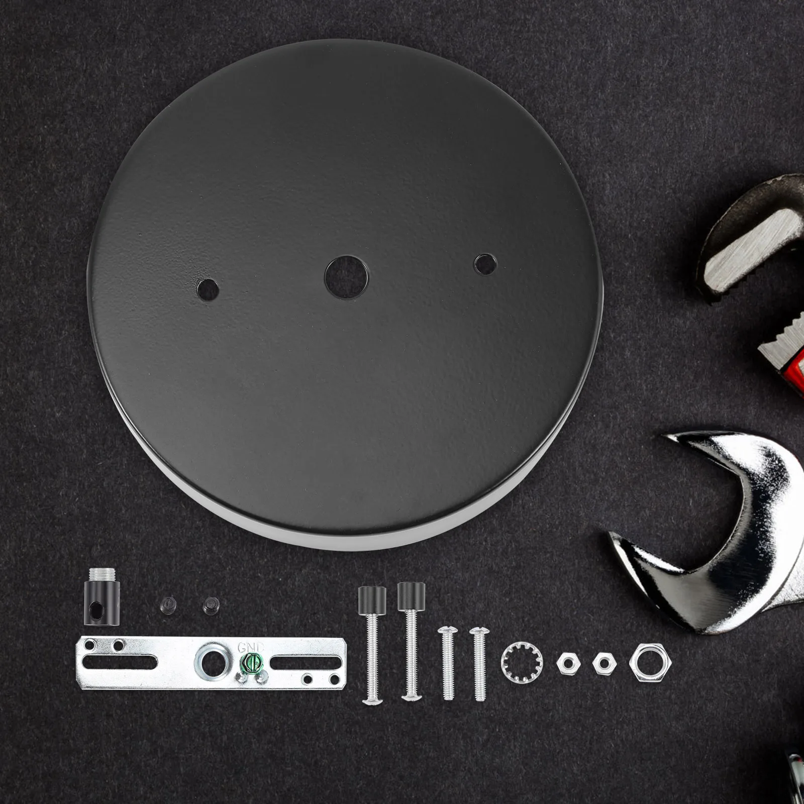 

1Set Ceiling Canopy Kit Light Fixture Mounting Plate for Pendant Chandelier Lighting Replacement Cover