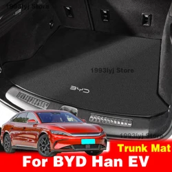 Car Trunk Mat For BYD Han EV 2020 2021 2022 2023 Car Easy Clean Rear Cargo Tray Trunk Mat Rear Pads Auto Accessories