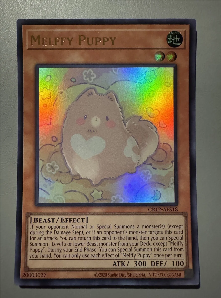 Yugioh KONAMI Duel Monsters CR12-AES18 Melffy Puppy Ultra Asian English Collection Mint Card