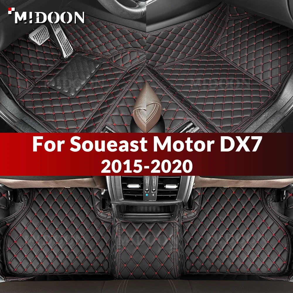 

MIDOON Car Floor Mats For Soueast Motor DX7 2015-2020 Custom Auto Foot Pads Automobile Carpet Cover Interior Accessories