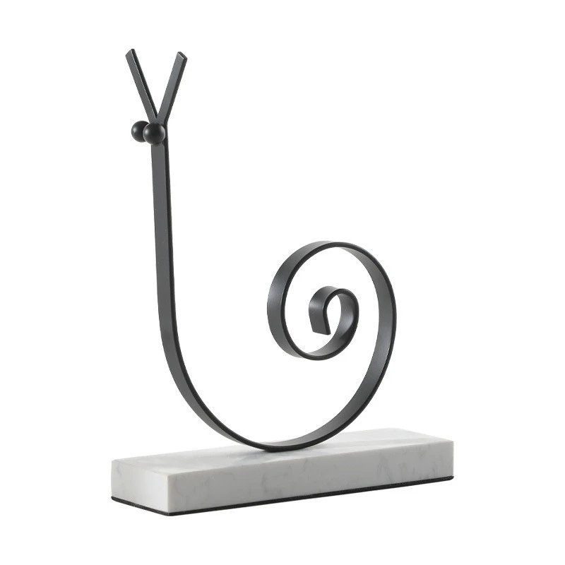 

Modern light luxury home model house entrance metal figure sculpture