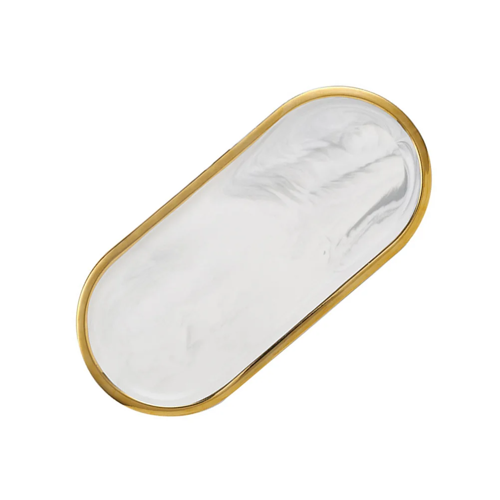 

Porcelain Tray Jewellery Dish Jewelry Bedside Table Trays Serving Platters Candy Hotel