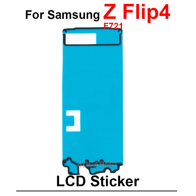 Клей для задней крышки для Samsung Galaxy Z Flip 4 Flip 4 F721, ЖК-экран + клейкая лента для задней наклейки