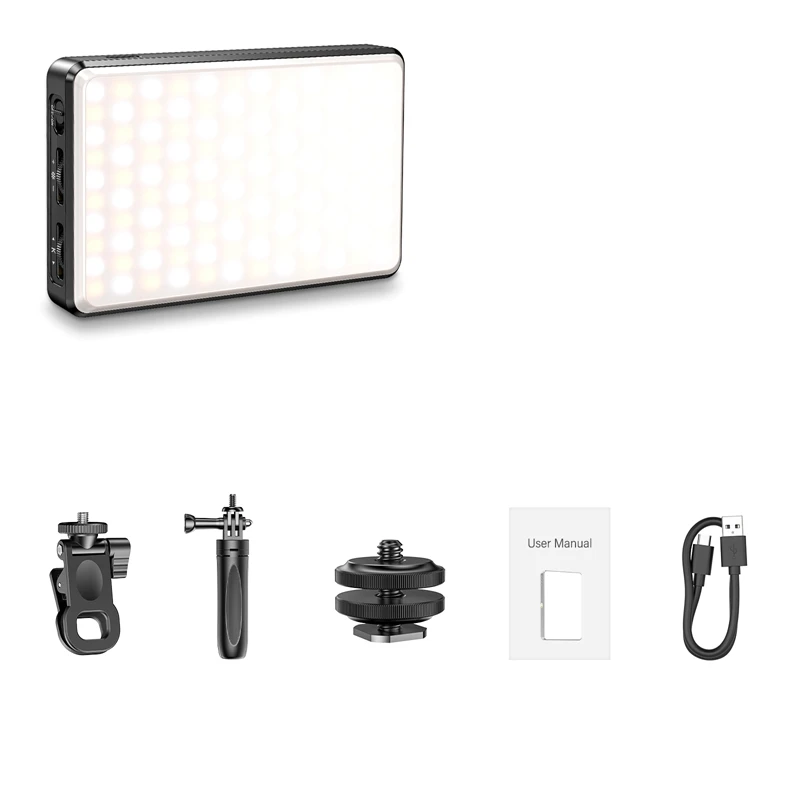 Cell Phone Fill Light Flat Light 120 LED 2500-9000K Color Temperature Camera Photo Video Fill Light