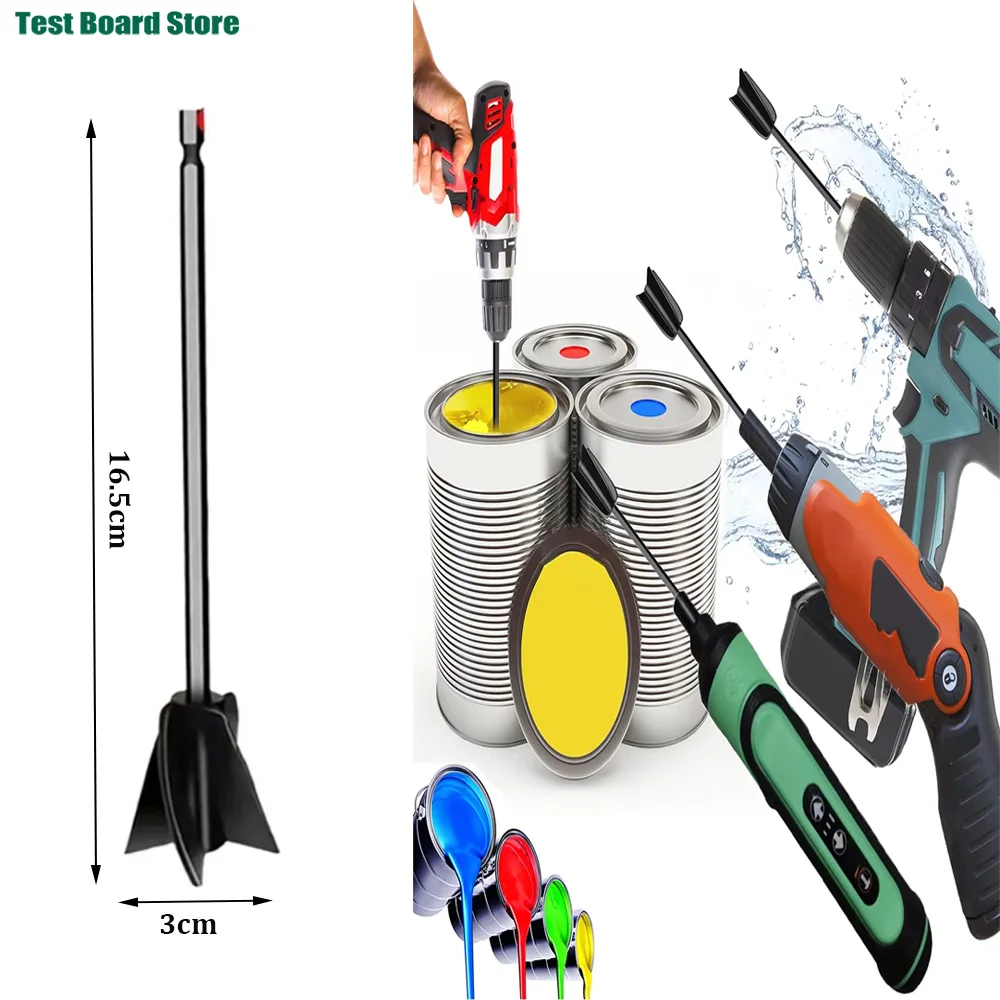 Epoxy Mixer Paint Drill Attachment Paddle Consistency Liquids Resin Head Stirrer Mixer Paint Resin Attachment With Drill Chuck