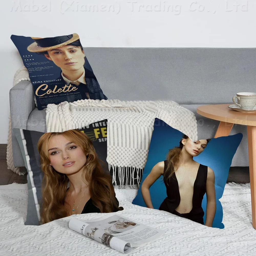 

Keira Knightley Office Cushion Pillowcase Car Cushion Cover45X45CM Lumbar Pillowcase Sofa Pillowcover