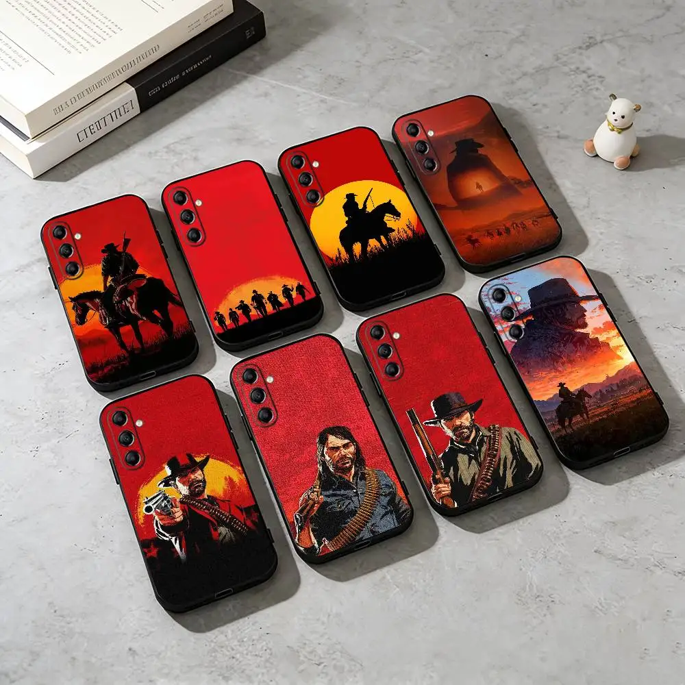 R-Red Dead Redemption 2 Graphic  Phone Case For Samsung Galaxy A73,A72,A71,A70,A53,A52,A51,Others Soft Black Cover