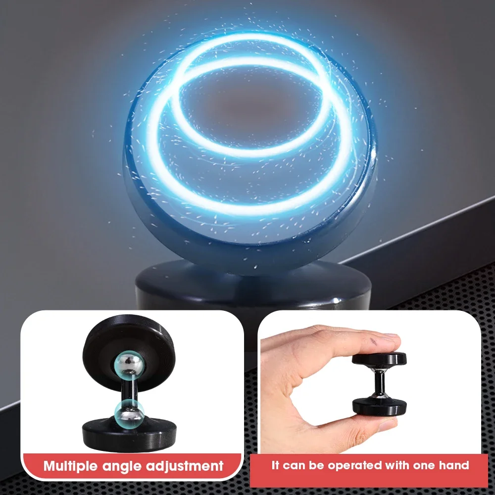 Neue doppelseitige Starke Magnet Auto Halter Halterung Dual Magnetische Telefon Halter in Auto Gym Küche Doppelte Drehbare Halter