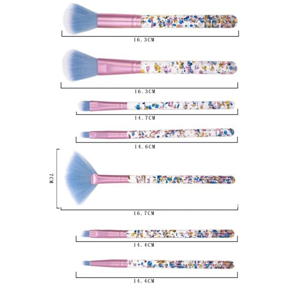 Crystal Handle Makeup Brush Parity Mini And Convenient Complete Set Of Makeup Tools Beauty And Health Highlight Brush Loose