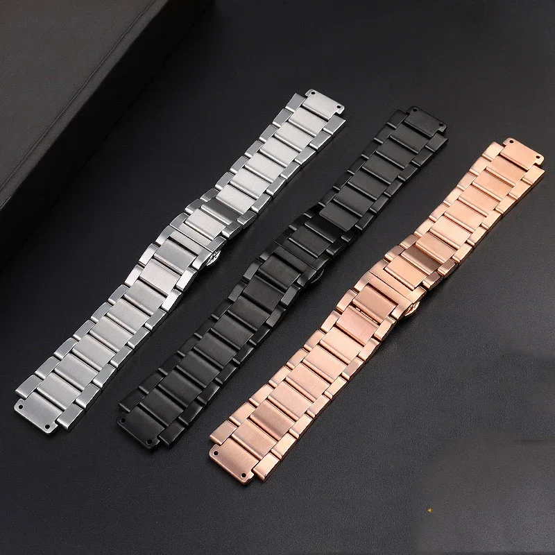 For Hublot Yubo Watch Strap Big Bang Classic Fusion Men Women Solid Stainless Steel Watchband Bracelet 27mm*19mm