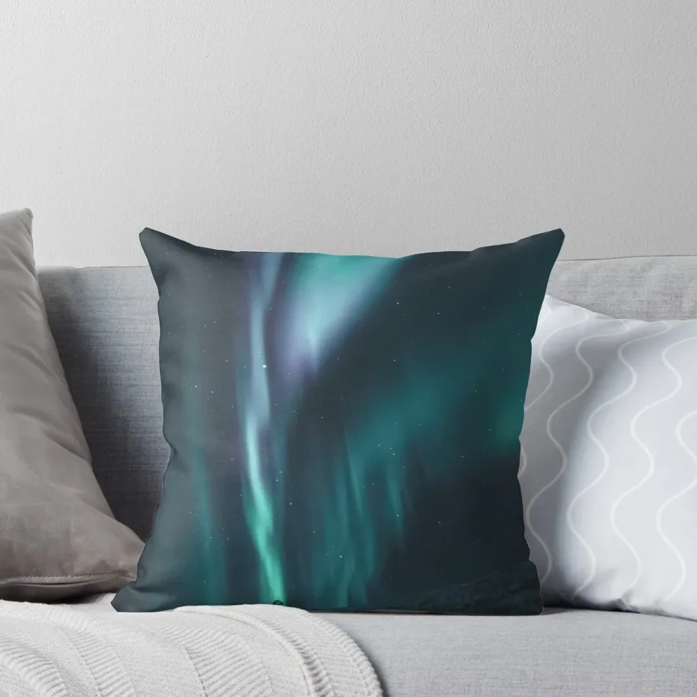 

magnetic blue northern lights skies Throw Pillow Cushions Cover luxury home accessories Bed pillowcases pillow