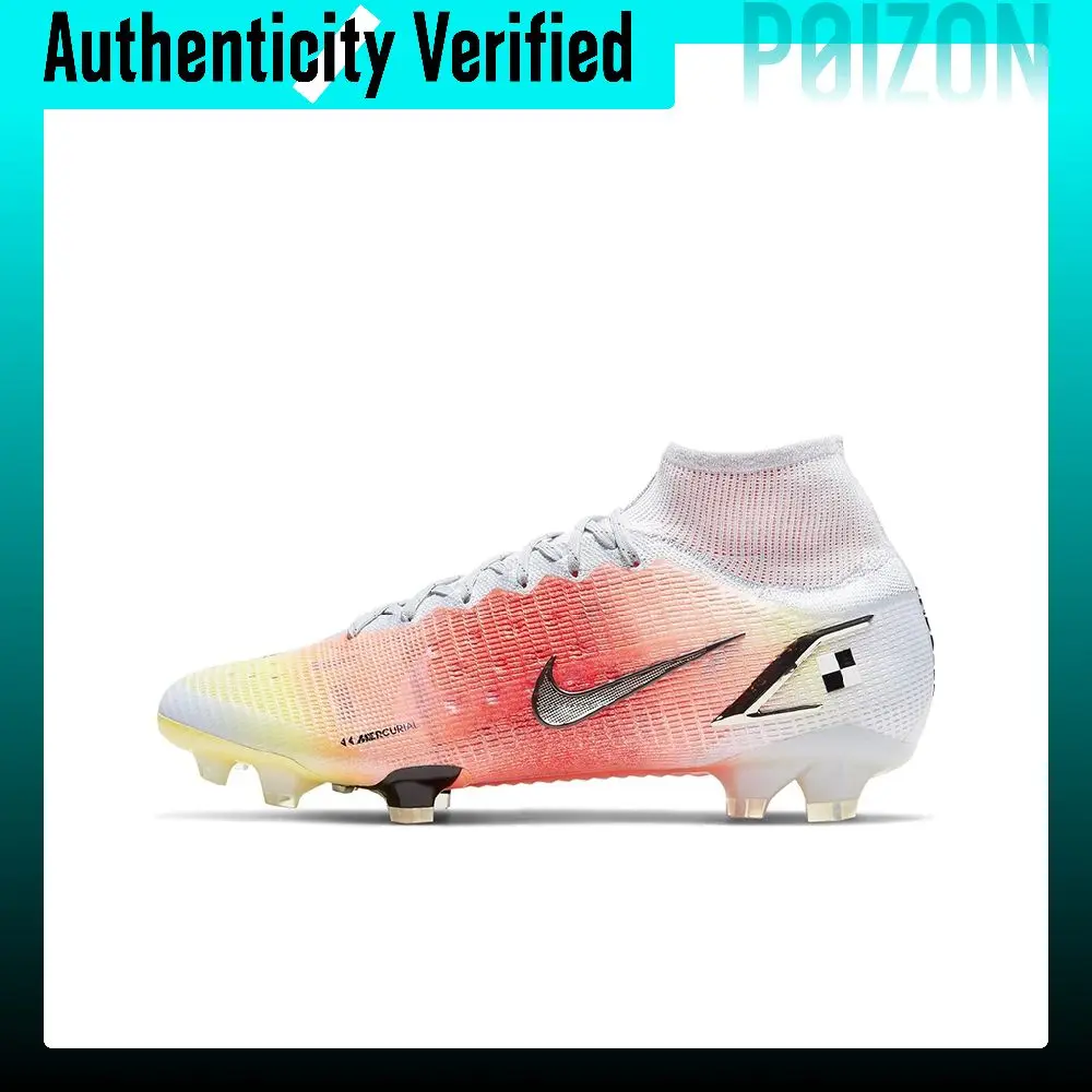 Nike Mercurial Superfly 8 FG Firm Ground Soccer Shoes Unisex Orange Pink White CV0959-108