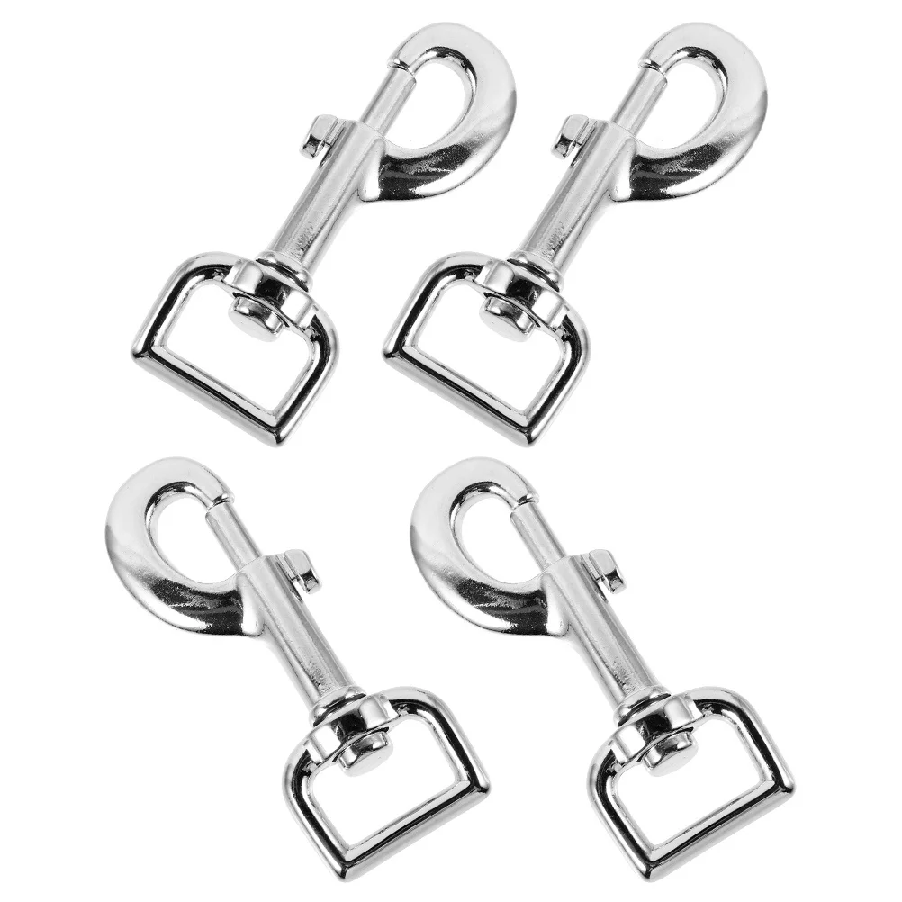 

4Pcs Pet Dog Leash Clips Zinc Alloy Swivel Snap Hooks Heavy Duty Quick Release Buckle Clips Swivel Snap Hooks Dog Leash Clip