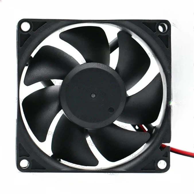 12V 24V 超高風量 80x80x25mm 80mm 温度制御 デスクトップシャーシ サーバー周波数変換器冷却ファン