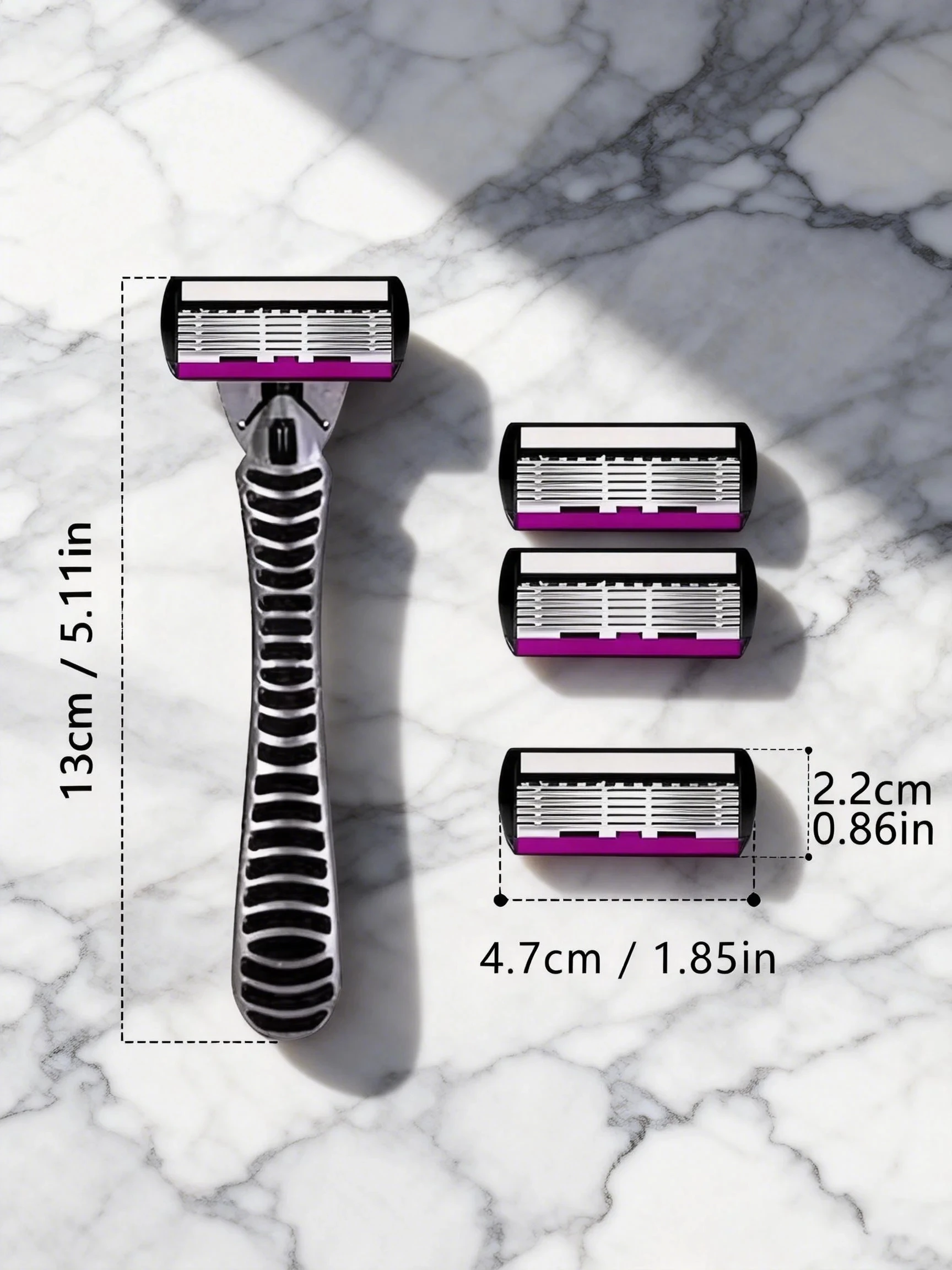 High Quality Man Safety Razor Blade 6 Layer German Stainless Steel Shaving Cartridges Compatible Mach Shaver