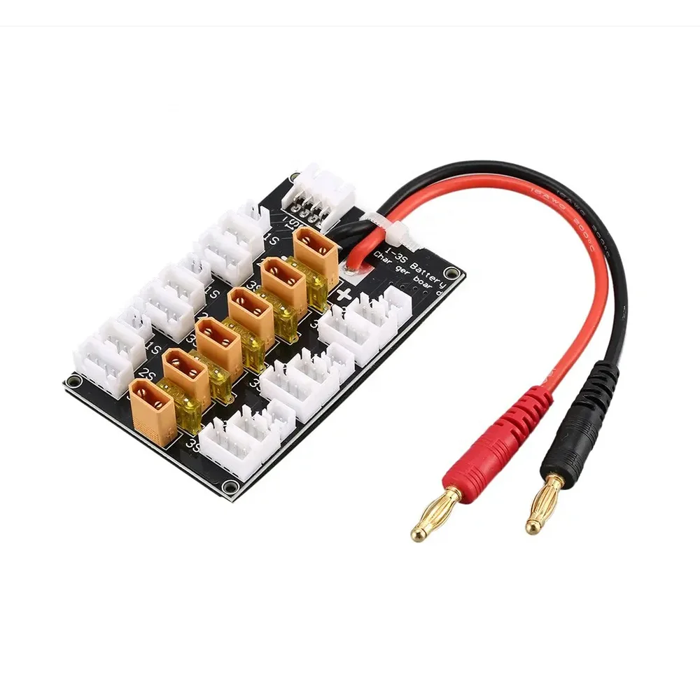 5PCS 1S-3S 20A XT30 Plug Plastic Parallel Charging Board For RC Lipo Battery Charger IMAX B6 B6AC Balance Expansion Board