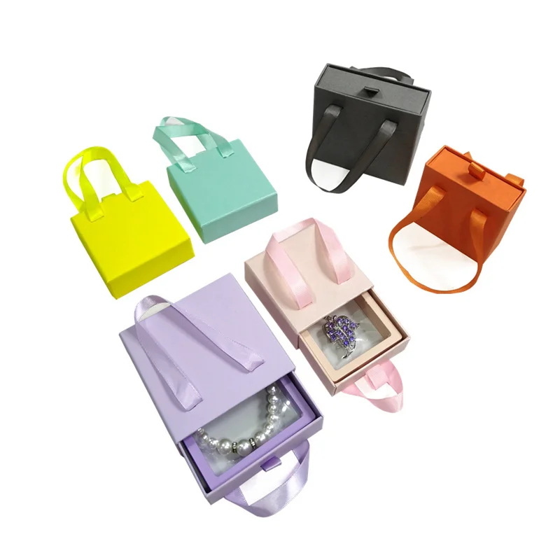 

Шкатулка для ювелирных изделий, портативный прозрачный Органайзер из ПЭ-пленки с выдвижным ящиком, для хранения колец, серег, браслетов, ожерелий