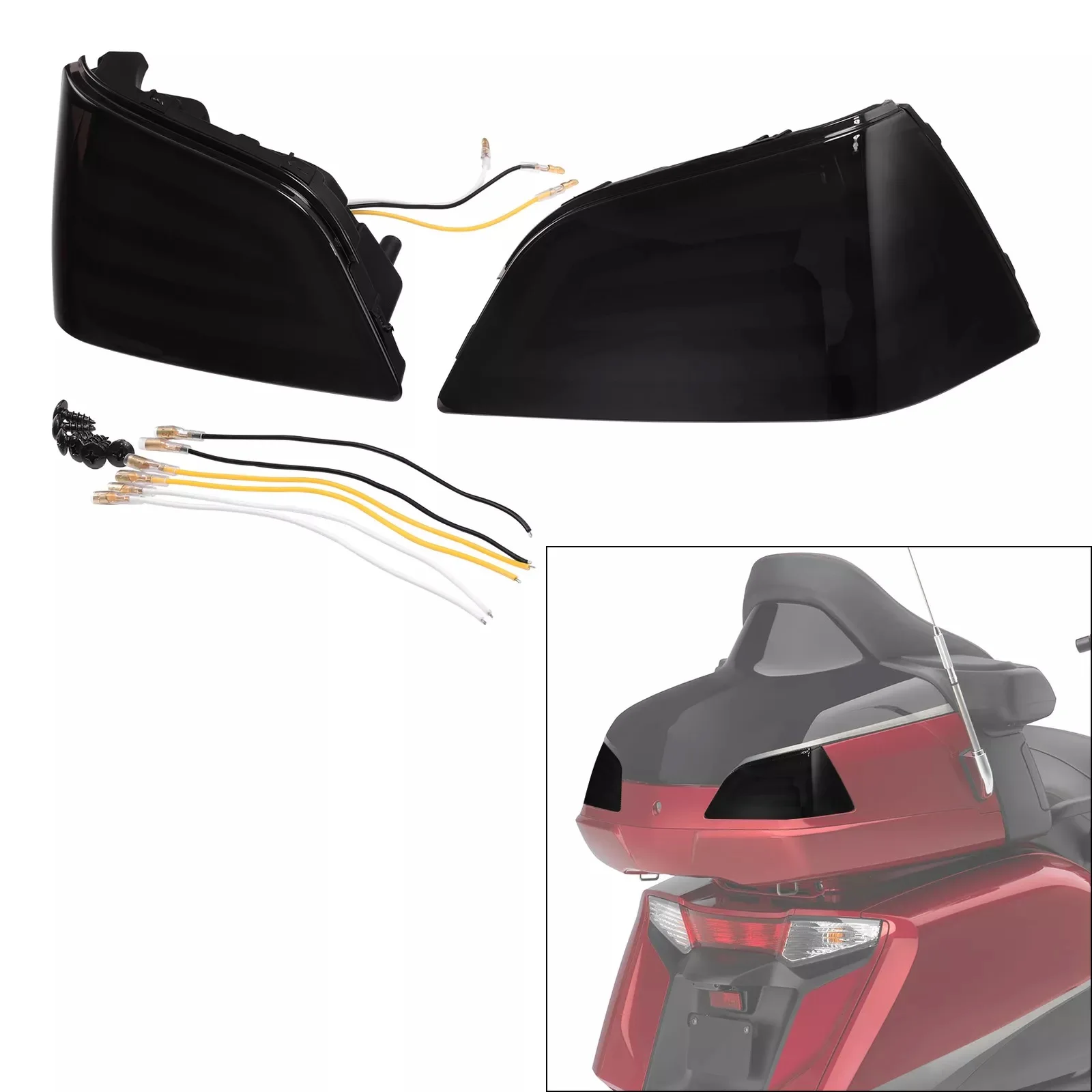 Motorcycle LED Tour Pack Run Brake Turn Tail Light For Honda Goldwing GL1800 2001-2017