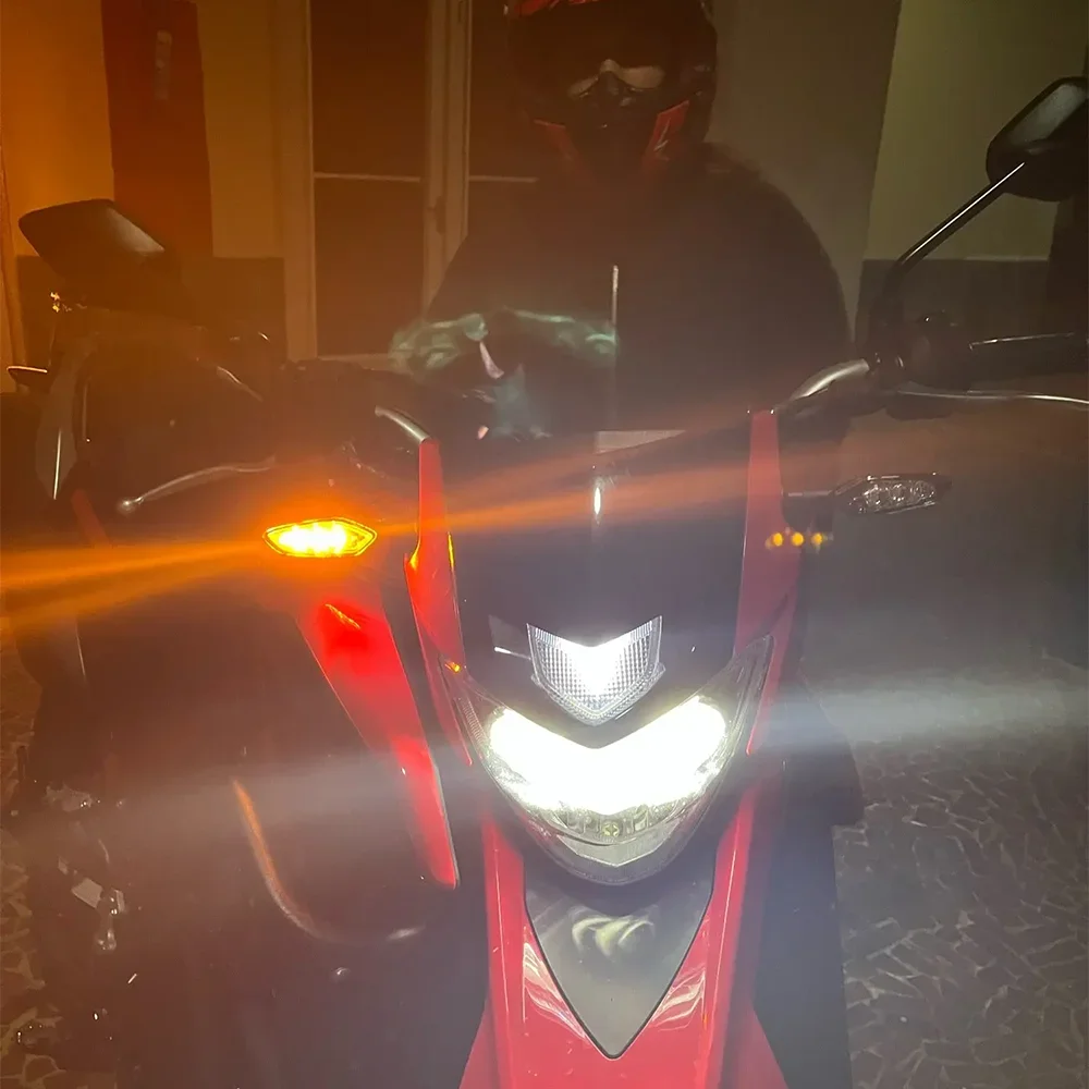 لياماها MT01 MT03 MT10 MT15 MT25 MT125 MT 03 FZS 150 R15 R25 R125 دراجة نارية بدوره مصباح إشارة المتعري ضوء المؤشر #4