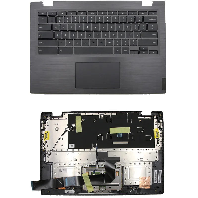 Imagem -01 - Laptop C-cover com Teclado Chromebook e Touchpad Inglês Não Backlight Novo Original para Lenovo 14e S34514ast laptop c cover com teclado chromebook e touchpad ingles nao backlight novo original para lenovo 14e s34514ast 01