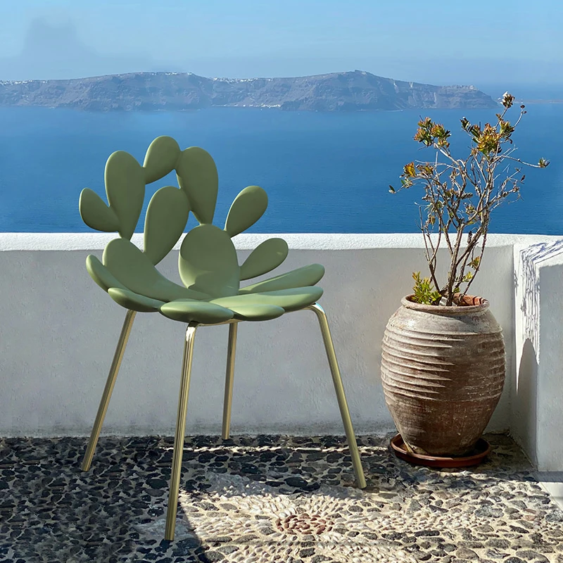 

Italian creative cactus outdoor recliner armchair makeup chair lazy personality special-shaped sofa chair