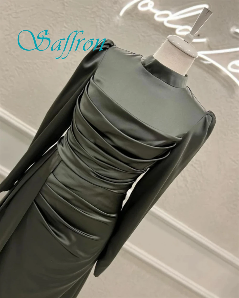 Customized Simple Crew Neck Cap Sleeve Evening Dress High Quality Jersey Long Sleeves Prom Dresses Delicate Homecoming Gowns