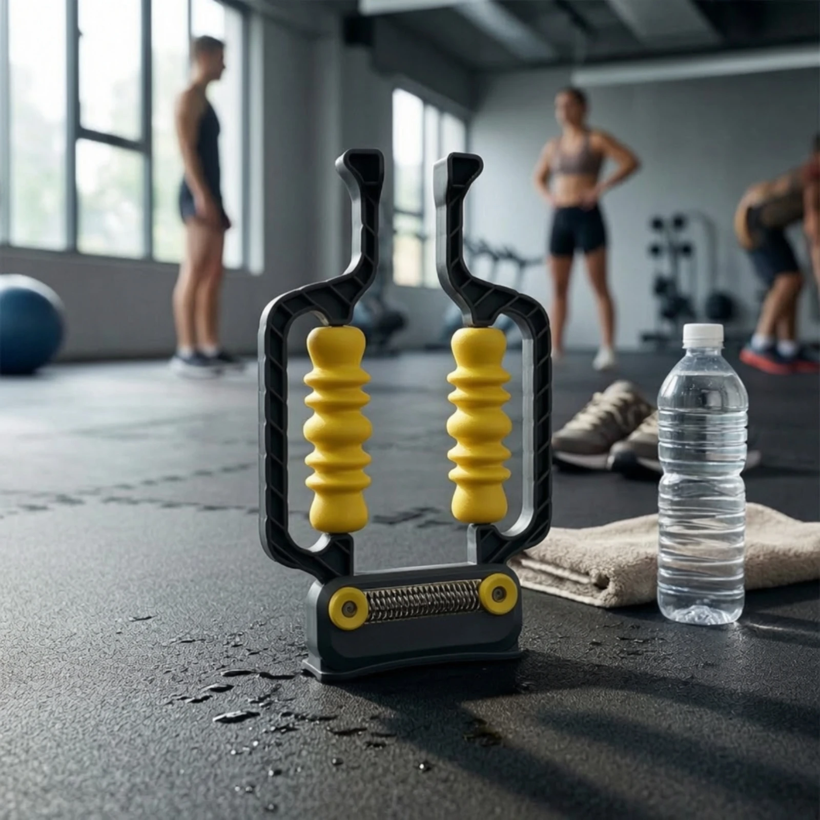 Roller Massager with Spring Adjustable U-Shaped Massage Roller Muscle Massager Ergonomic Lightweight for Athletes, Home Workout