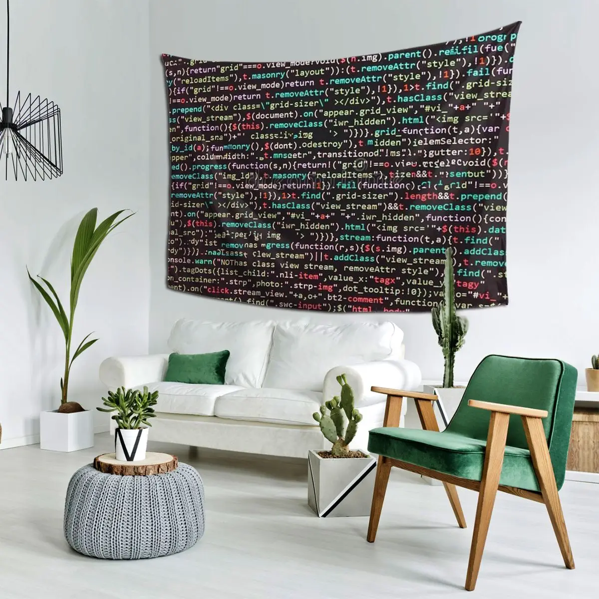 

Java Script Code Tapestry Wall Hanging Aesthetic Home Decor Tapestries for Dorm Room