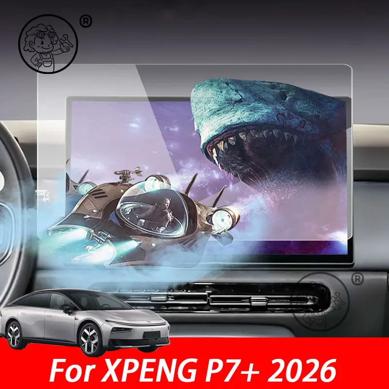 

For XPENG P7+ 2026 2027 Car GPS Navigation Screen Protector Auto Interior Tempered Glass Protective Film Car Accessories