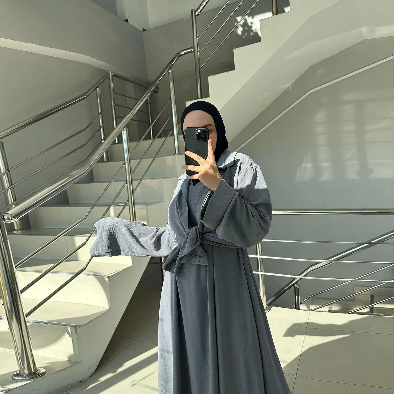 Ramadan Eid Two Pieces Sets Muslim Dress Morocco Dubai Abayas Kaftan Islam Vestidos Modest Arab Islamic Suits Islam Long Robe