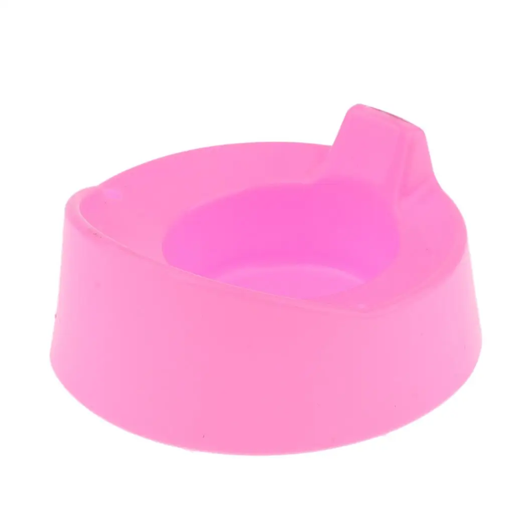 Plastic Baby Doll Toilet Bowl Dollhouse Miniature Accessories Pretend Play Urinal Basin for Mel Chan Doll Daily Use