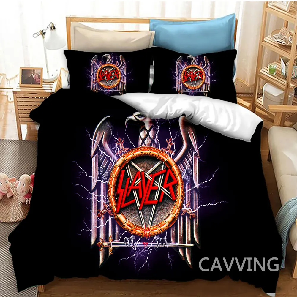 Slayer Rock Band  3D Printed Bedding Set Duvet Covers & Pillow Cases Comforter Quilt Cover (US/EU/AU Sizes) Home Textile   H01