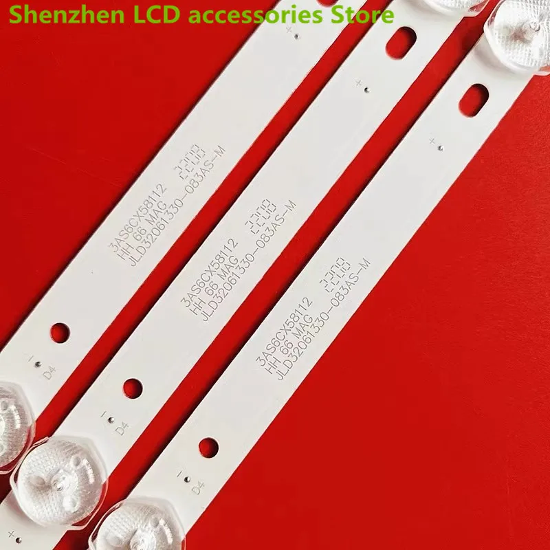 ل JL.D32061330-083AS-M 6LEE 58 سنتيمتر 3V LED الخلفية الشريط