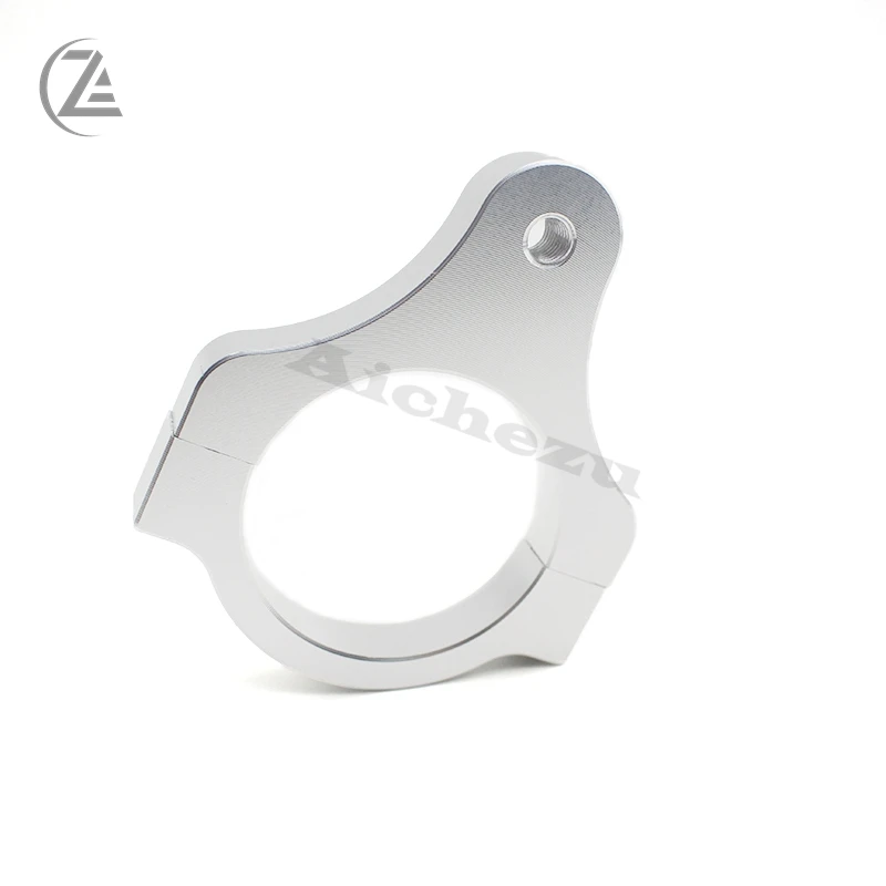 ACZ amortiguador de dirección de motocicleta, soporte de abrazadera de montaje de marco de horquilla, apto para accesorios de aluminio universales
