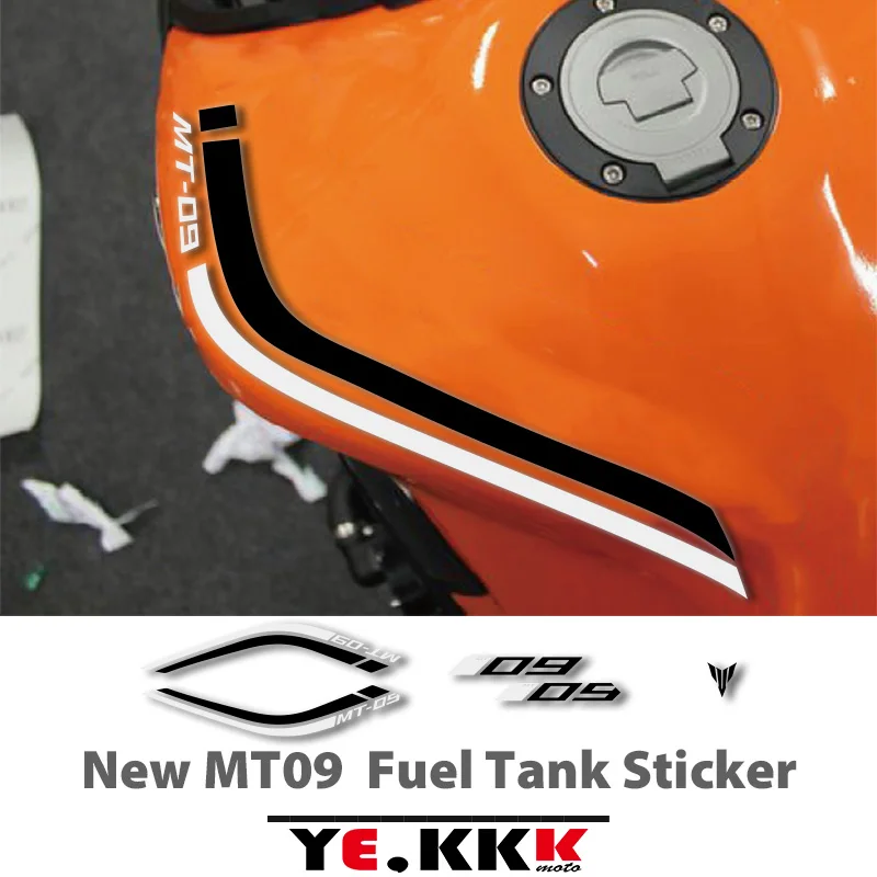 

New MT09 MT-09 Fuel Tank Sticker Decal Foil Pull Flower High Quality Cut Sticker Waterproof For YAMAHA MT09