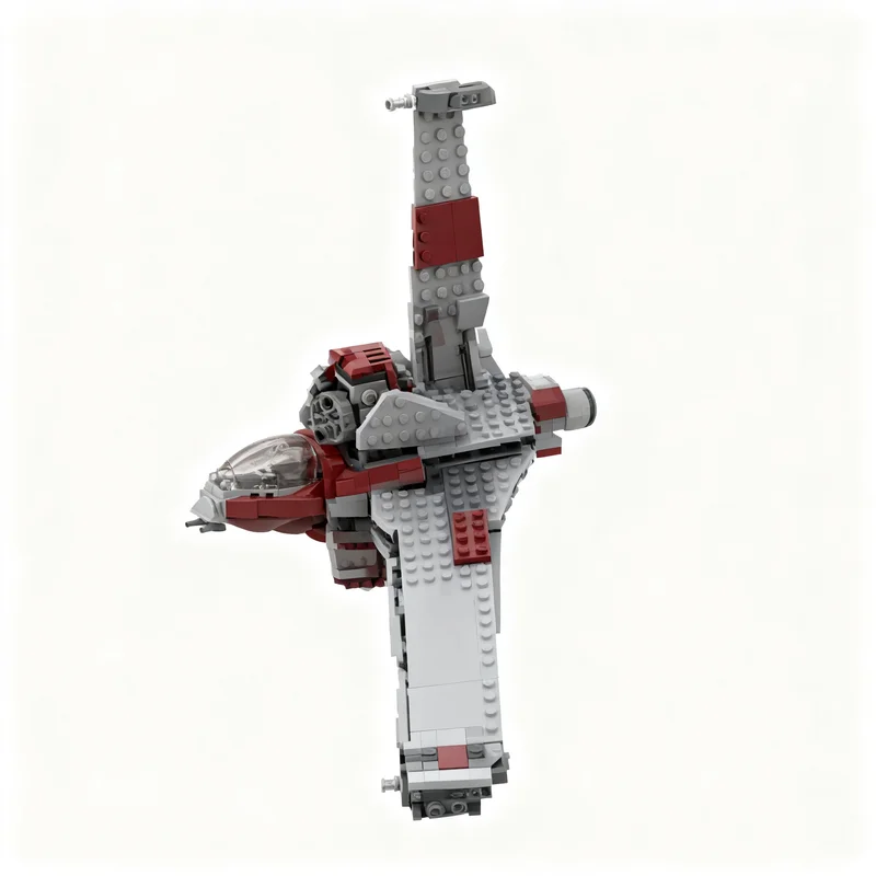 New 524Pcs Famous Star Battle Movie Moc B-Wing Mark Starfighter Model Diy Creative Ideas Toy Birthday Gift Custom Puzzle