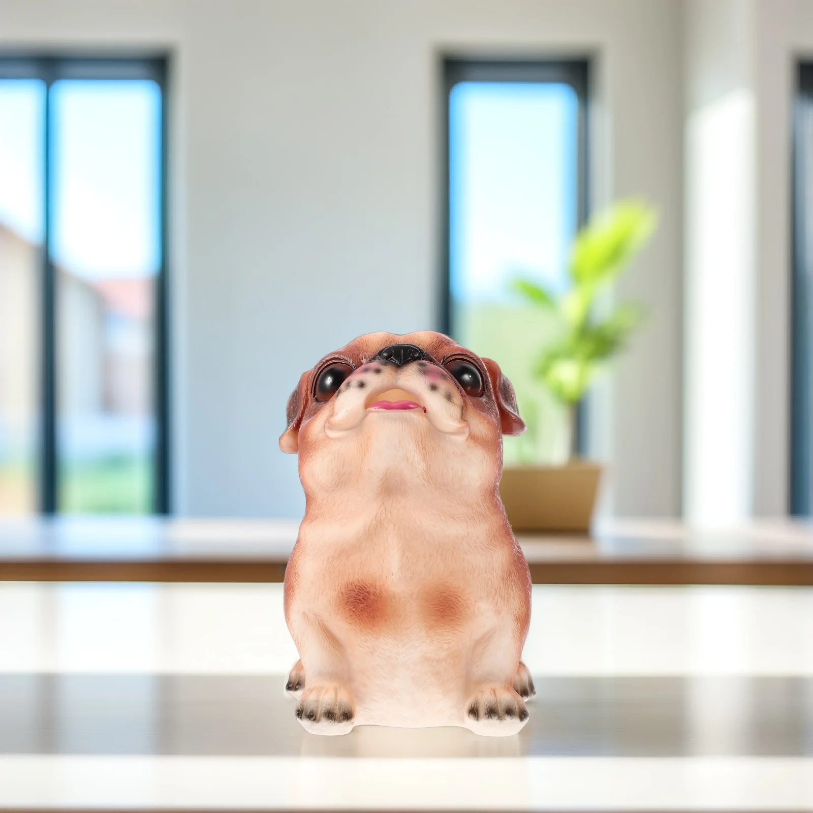 Tirelire en vinyle pour chien, pièce de monnaie Durable pour enfants, ornement exquis, Pot d'épargne pour chien, joli pot de pièces de monnaie, ornement de dessin animé