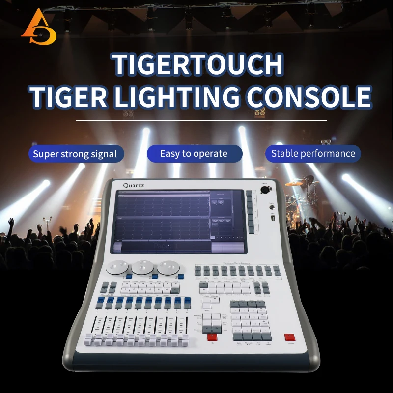 Console d'éclairage à Quartz Tiger Touch v16/v17, contrôleur d'éclairage de scène professionnel pour Performance sur scène