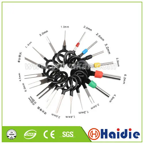 Car Terminal Removal 18Pcs/Set Electrical Wiring Crimp Connector Pin Extractor Automobiles  Repair Hand Tool