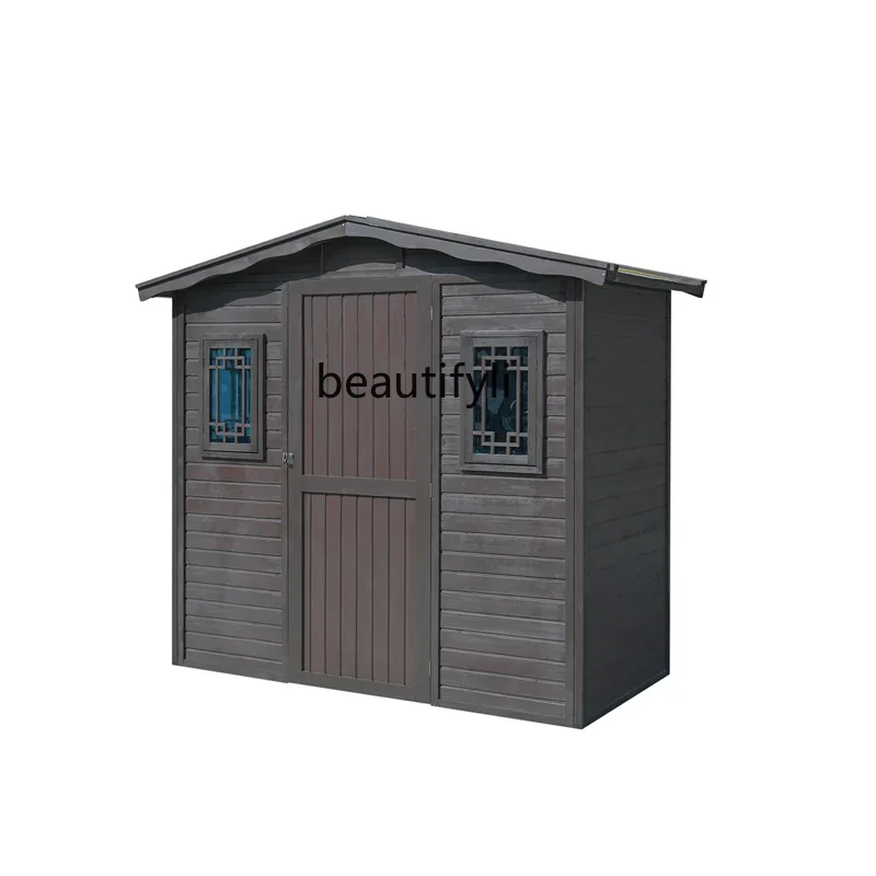 

Outdoor tool room, courtyard, outdoor garden, simple, storage room, mobile wooden utility house