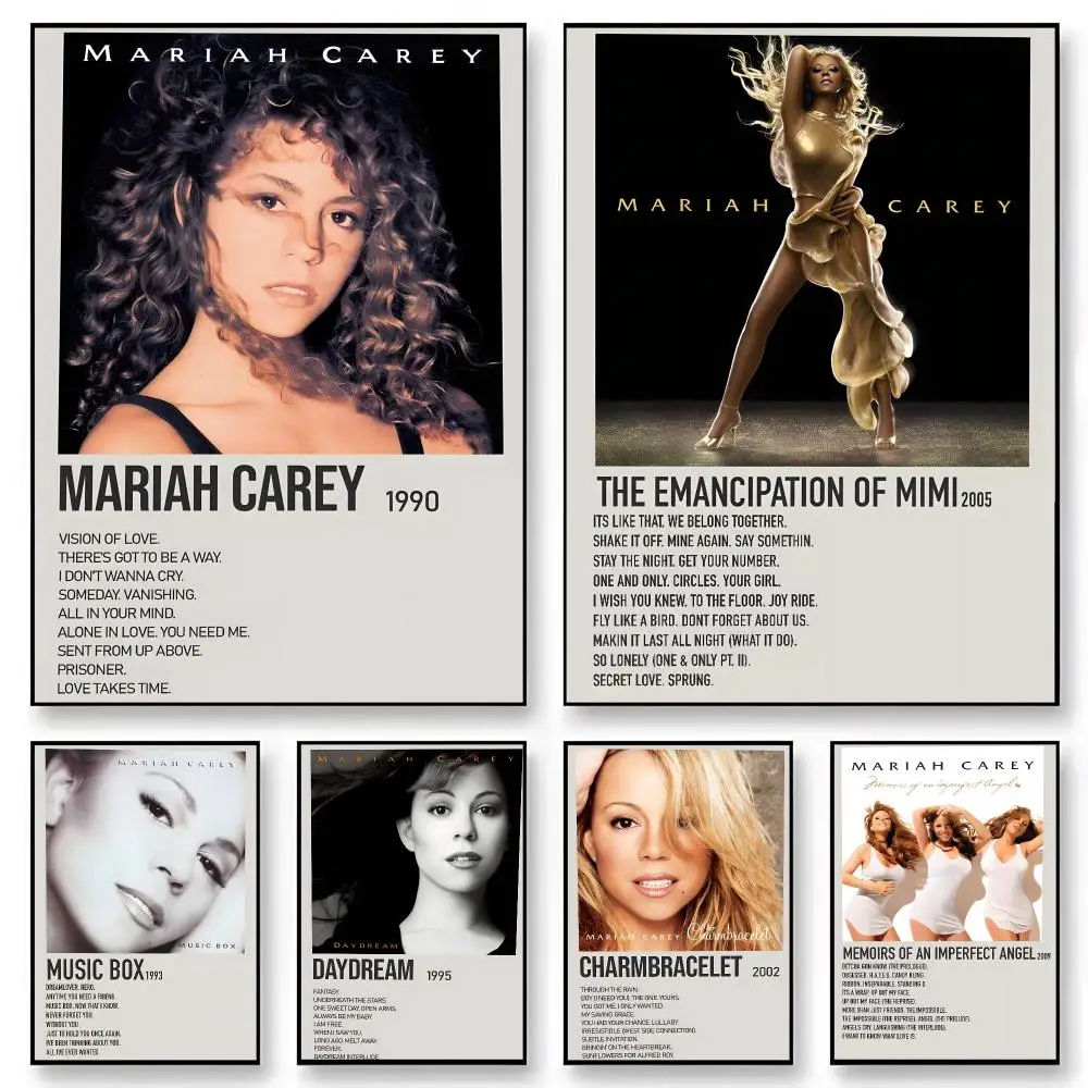 Singer Mariah Carey   Music Artist Print Graphic Streaming Film Style Wall Artwork Bedroom Decor Poster