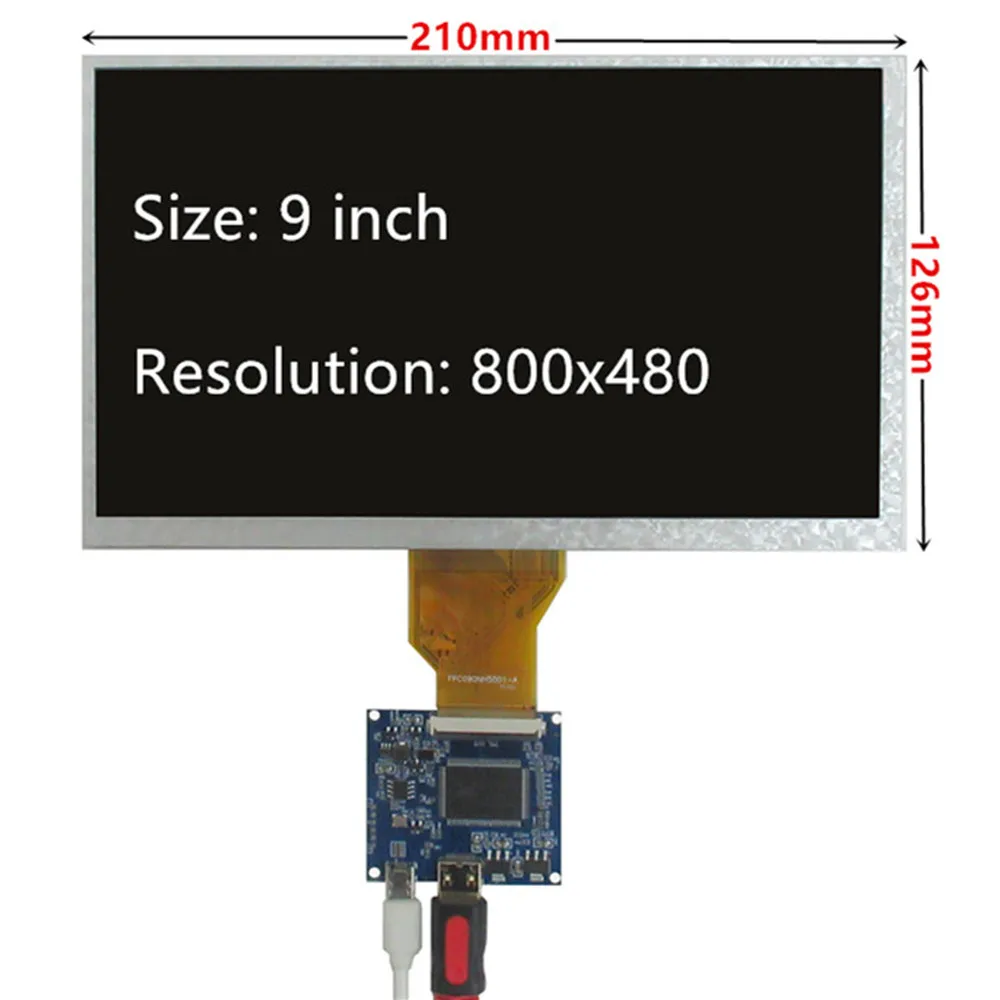 Imagem -03 - Polegada Tela Lcd Monitor de Placa de Motorista Compatível com Hdmi para Framboesa Banana Laranja pi Mini Computador pc 6.5 10.1