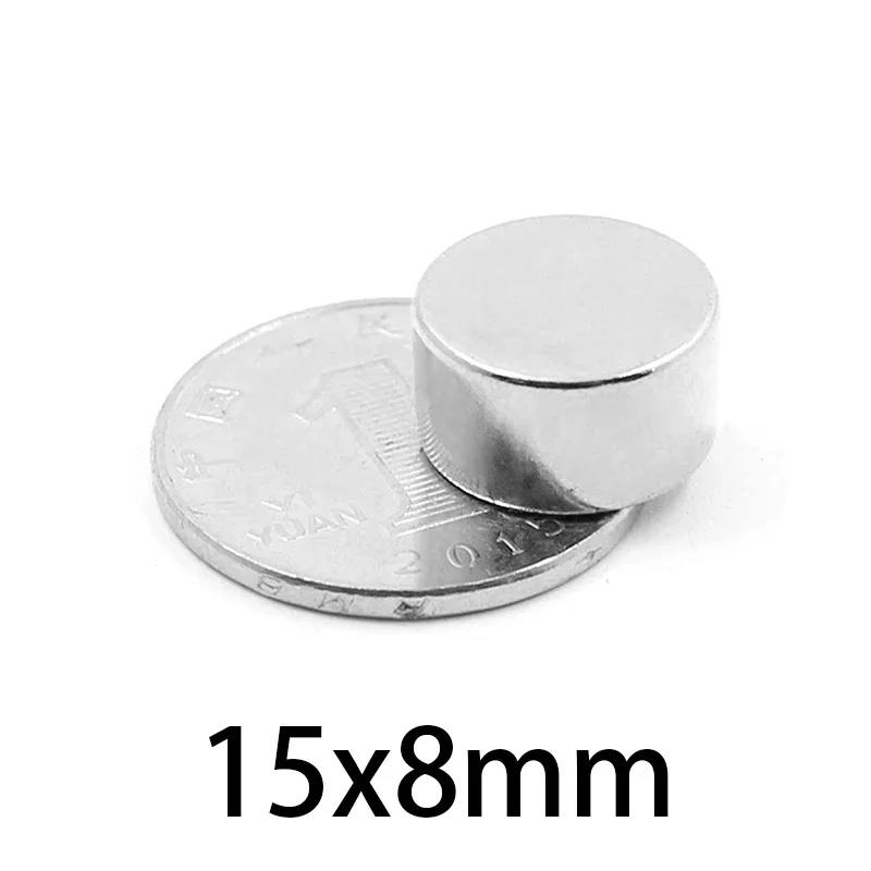2/5/10/20/40PCS 15x8mm Round Magnets  15x8mm Strong Powerful Magnetic for Fridge,DIY,Building,Scientific,Craft,Education